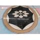 Round Flower Marble Tile Patterns Water Jet Marble Medallion For Flooring