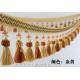 Handmade fashionable chain beads lace tassels fringes for curtain/sofa/pillow/stage decoration