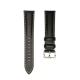 RoHS Watch Band Strap Fashion Genuine 0.9 Inch Black Leather Watch Strap