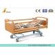 Movable Wood Electric Medical Hospital Beds With Four Noiseless Castors for Home (ALS-HE002)