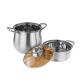 Different Size Stackable Steamer Pot Stainless Steel  Material Double Layer
