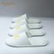 White Customized Logo Closed Toe Spa Slippers / Disposable Slippers For Guests