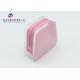 Trapezoid Shape Soft PVC Bags Pink Matte Back Pack Cosmetic Product 10.5X4X9cm