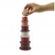 Educational Silicone Stacking Cups For Teething Building Blocks