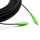 Outdoor Fiber Corning 5.0mm FTTH Drop Cable Mini SC APC