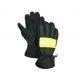 GA7-2004 Washable Waterproof Firefighter Rescue Gloves Navy Blue Fireman Gloves