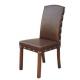 PU/leather upholstery beech wood wooden dining chairs with Antique bronze neilheads,wooden dining chairs high back