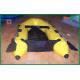 Heat Sealed Yellow PVC Inflatable Boats Lightweight Inflatable Boat