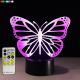 Butterfly 3D Night Light 7 Colors Change with Remote Control As Birthday Gifts For Baby Room Decoration