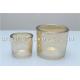 hot-selling thickness wall glass votive candle holder, spray color candle holder