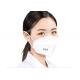 Three Dimensional Polypropylene Face Mask White Kn9 China Standard Flat Fold