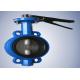 Anticorrosive Ductile Iron Butterfly Valve , Grey Pinless Butterfly Wafer Type Valve