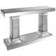 ODM Mirrored Furniture Slim Console Tables Glass For Hallway Living Room