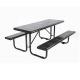 Patio Furniture Garden Picnic Table Bench Set Table Outdoor Top Punching Garden Bench Chair Set Manufacture