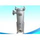 Single Bag Filter Housing , Industrial Water Filter Housing With V Clamp Hinged