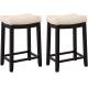 Nailhead Studs Padded Counter Stools For Kitchen Dining Room Coffee Bar Pub