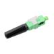 Pre Embedded FTTH Fiber Optic Drop Cable SC Field Assembly Connector