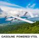 6/12/24 Hours Oil Electric Hybrid VTOL Fixed Wing Security UAV With Thermal Camera Pod HX4HFW460