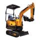 1 Ton Mini Crawler Excavator Easy Operation High Efficiency For Small Works