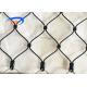 60x105mm Stainless Steel Rope Mesh High Tensile Black Oxidized Enclosure Fence In Zoo
