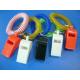 Promotional Custom Colors Plastic Whistle and Wrist Coil Combo Safety Products