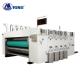 4 Color Carton Flexo Printing Machine Lead Edge Feeding With Die Cutter Unit