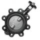 OEM Ductile Iron Centerline Butterfly Valves , Lug Style Butterfly Valve