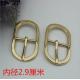 Shoes hardware accessories zinc alloy 29 mm shiny gold oval shape metal pin buckles for belt