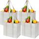 Heavy Duty Canvas Shopping Bag With Pockets Zip Codycross Grocery Eco Friendly