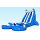 Blue 22 ft Dolphin Double lane Cali Ocean Inflatable Water Slides with PVC Tarpaulin Material