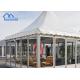 Hot Sale Outdoor Tent Pop ,Durable Celebration Pagoda Tent With Glass Wall For Sale