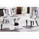 home 6 person rectangle natural marble table dining room furniture