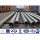OEM Electricity Distribution Bitumen Galvanized Steel Utility Poles With CO2 Welding