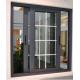 4 Track Aluminium Sliding Windows , Horizontal Sliding Sash Windows