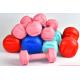 Colorful Cement Round 1.5kgs Gym Fitness Dumbbells For Wowen