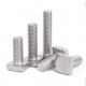 Steel Grade 4.8  8.8 Class 10.9 Square Head T Metal Bolt White Zinc Plated Half Threaded