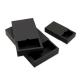 Cheap black soap packaging box pure color embossed soap packing box