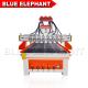 Heavy Duty Wood Cutting Cnc Router Machine , Cnc 3d Wood Carving Machine DSP Control System