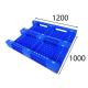 Industrial HDPE Plastic Pallet PE Blue 1200 X 1000 4 Way Entry