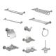 Stainles Steel 304 Bathroom Accessory Sets Hotel Toilet Accessories 11 Piece