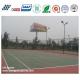 High Rebound Silicon PU Tennis Court Acrylic Surface Non Toxic