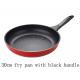Aluminum Die-casting Nonstick Fry Pans Red 28CM With Black Handle