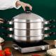 3 Layer Stackable Steamer Pot 304 Stainless Steel With Lid