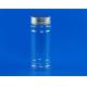 Mini Size Clear Plastic Boxes With Lids Cylinder Shape 49MM Caliber