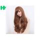 28 Inch Long Synthetic Wigs With Bangs Natural Color