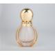 Luxury Unique design Glass Foundation bottle Gold Frame pump and cover 40ml