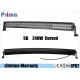 5D 240W 42 Inch Curved LED Light Bar For Excavator / 4 x 4 Off Road SUV Boat Truck Light Bar