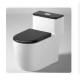 Super Siphon Sanitary Ware Toilet Elongated 1 Piece Toilet Gravity Flushing