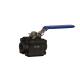 Small Size 3 Piece Floating Type Ball Valve NPT Forged Steel Ball Valve