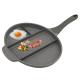 Small Kitchen Electric Press Grill 5 4 3 In 1 Divided Frying Pan Griddle Grill